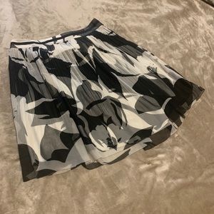 Black and white Floral Skirt